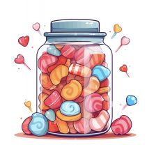 Guess the sweets in the jar 